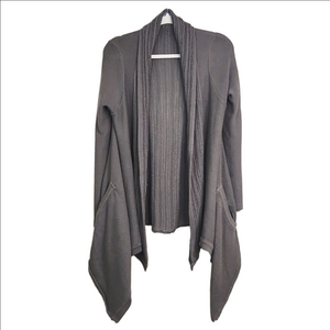 Goddis Grey Flowy Cardigan Sweater, Size M/L ~ GUC